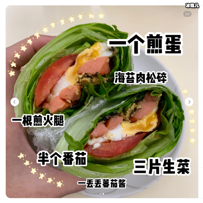 低配版蔬菜三明治