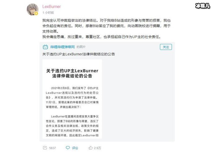 LexBurner被判赔偿B站2000万, UP主LexBurner事件始末大跌眼镜！