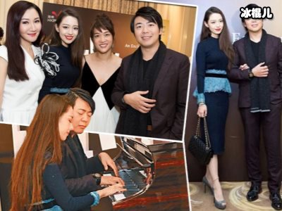 郎朗妻子吉娜穿轻纱连衣裙搞怪，展现完美身材网友：不出道可惜