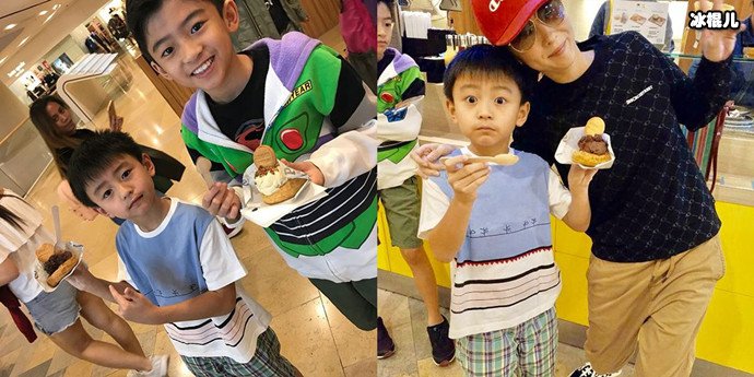 张柏芝和儿子们