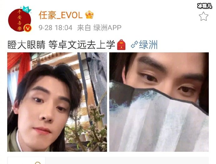 任豪微博截图