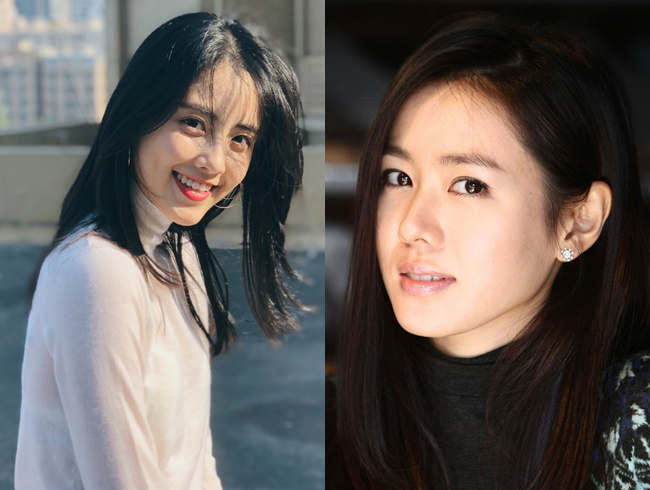 章乐韵撞脸孙艺珍对比照曝光然而章乐韵与姐姐章乐诗并不像