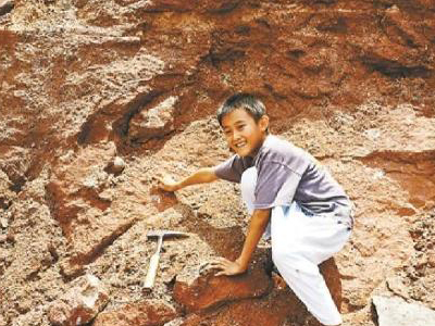 一男孩发现六千万年前恐龙蛋，游玩时发现疑似化石一起来看看